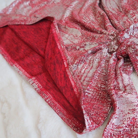 🌵Red & silver Blouse for Women Medium - Picture 6 of 6